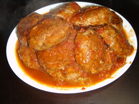ノンオイル煮込みハンバーグ