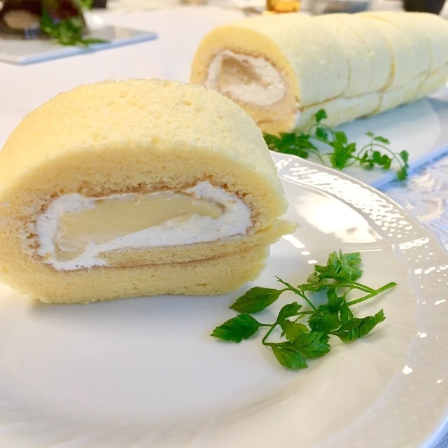 プリンロールケーキ レシピ 作り方 By 岡野則子 クックパッド