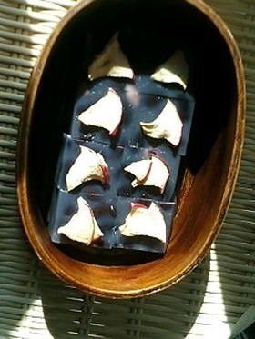 黒豆とそば粉で和菓子☆ツルツル寒天