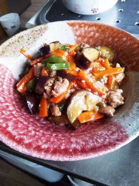 焼肉のたれで♪なんちゃって麻婆茄子