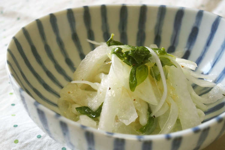大根とバジルのマリネ バジルが香る レシピ 作り方 By 京たまご クックパッド 簡単おいしいみんなのレシピが373万品