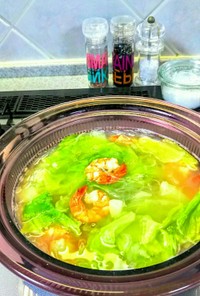 レタスと春雨の中華スープ
