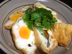 油揚げのお月見煮✿
