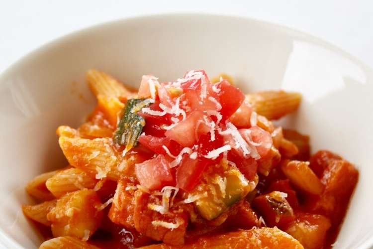 ズッキーニとベーコンのトマトペンネ レシピ 作り方 By Mieuxkanon クックパッド 簡単おいしいみんなのレシピが360万品