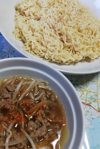 サッポロ一番醤油ラーメンでつけ麺