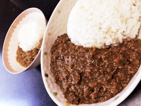 レンジでキーマカレー☆お子様取り分けも