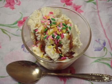 簡単、美味しい、安い☆濃厚アイスクリームの写真
