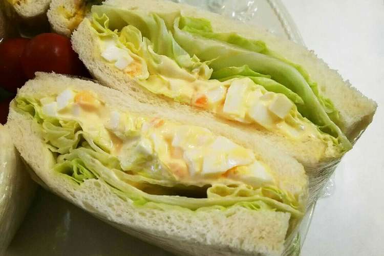 お弁当 玉子サラダとレタスのサンドイッチ レシピ 作り方 By Msgnb1 クックパッド 簡単おいしいみんなのレシピが376万品