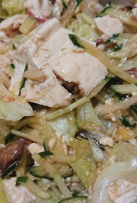 豆腐ときゅうりの麹ドレッシングサラダ
