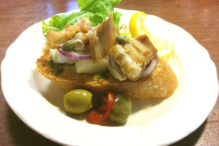 鮭中骨 蓼酢 ブルーチーズブルスケッタ レシピ 作り方 By Guzavie クックパッド 簡単おいしいみんなのレシピが350万品