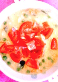 塩麹とトマトの豆乳スープ