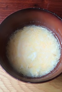 不思議な味♠️ホエイと生姜と卵のスープ　