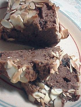 大人のチョコアーモンドパウンドケーキ