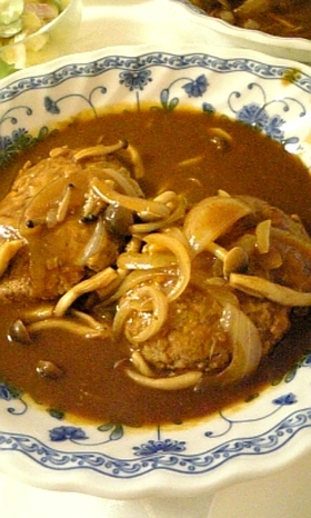 絶品♡やわらか煮込み豆腐ハンバーグ♡