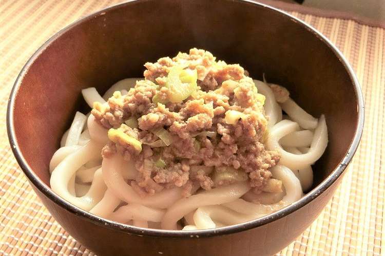 めんつゆで簡単 ひき肉のカレー混ぜうどん レシピ 作り方 By 140 わんたるママ クックパッド