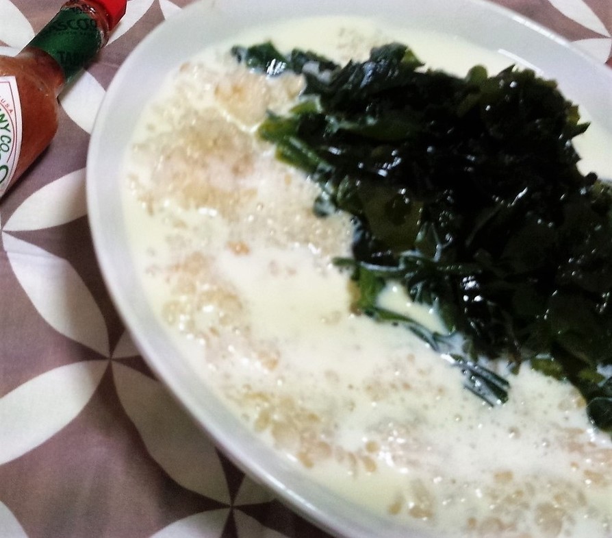 玄米豆乳粥　朝から簡単温活の画像