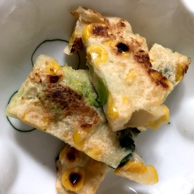 離乳食♡ブロッコリーとコーンのおやき