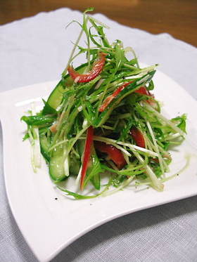 水菜とツナの簡単サラダ