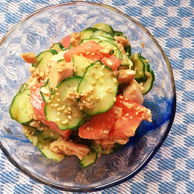トマトと胡瓜とツナのさっぱり中華サラダ レシピ 作り方 By ありさrecipe クックパッド 簡単おいしいみんなのレシピが360万品