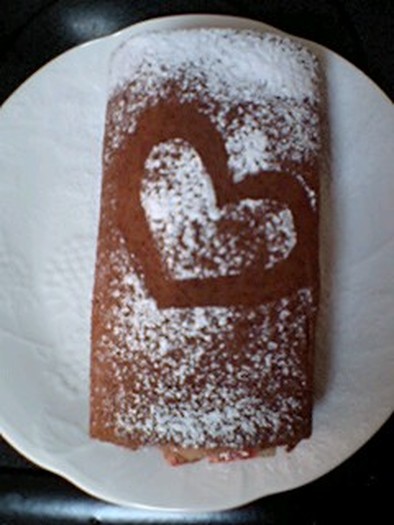 チョコロールケーキの写真