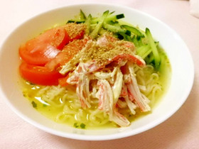 *カニマヨ中華風*冷やしラーメン
