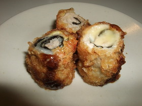 豚肉の海苔チーズ巻きフライ