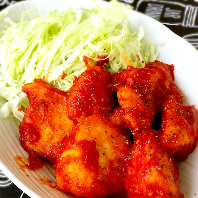 辛い 揚げないレッドホットチキン レシピ 作り方 By Chico クックパッド 簡単おいしいみんなのレシピが352万品