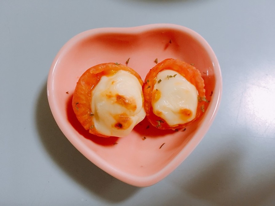 簡単トマトのチーズ焼きの画像
