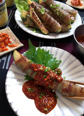 【ヤンニョムで食べる夏野菜。ズッキーニ】