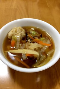 大人の給食☆肉団子と野菜のスープ
