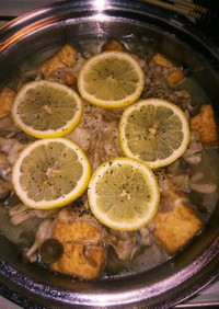 塩レモン鍋(´°ᗜ°)ﾊﾊｯ..