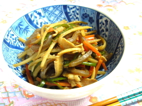 彩りきんぴらの常備菜