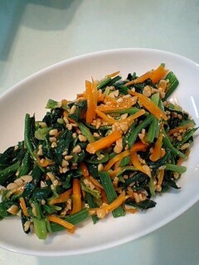ねばウマっ!ほうれん草の納豆和え