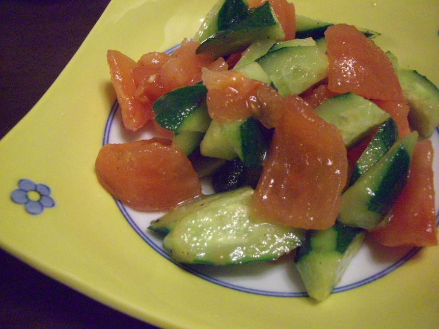 胡瓜とトマトのナムルの画像