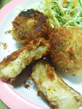 カレーリメイク♡チーズINカレーコロッケ