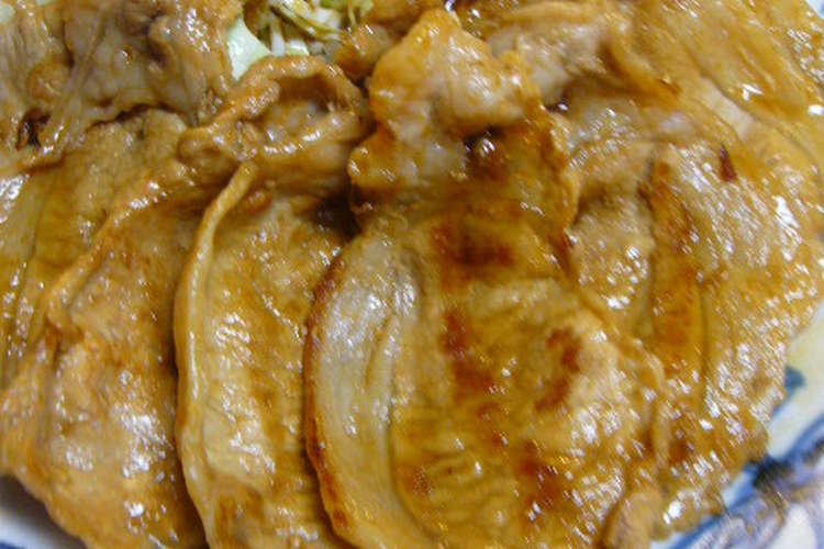 ノンオイルでヘルシー 豚肉の生姜焼き レシピ 作り方 By チャーミル クックパッド