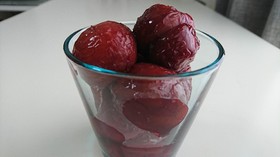 簡単☆皮ごとプラムのコンポート