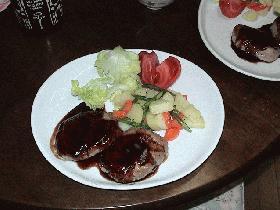 普通のハンバーグ