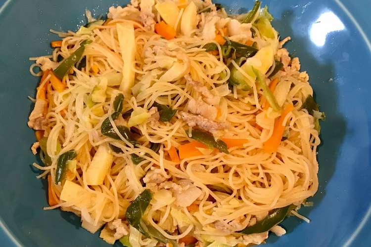 柔らか野菜のケンミンの焼きビーフン レシピ 作り方 By Iaママ クックパッド