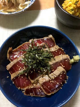たたき長芋入り まぐろの漬け丼