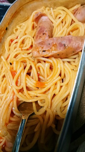 メスティン小でアラビアータ風パスタ