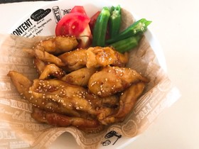 ご飯やビールに合います♫甘辛とり棒
