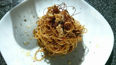 香港卵麺で♥️香辣醤山椒風味ミーゴレンの写真