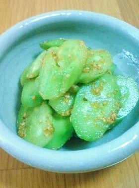 3分de♡たたきキュウリのごま酢和え