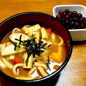 余ったカレーで絶品カレーうどん *☻*