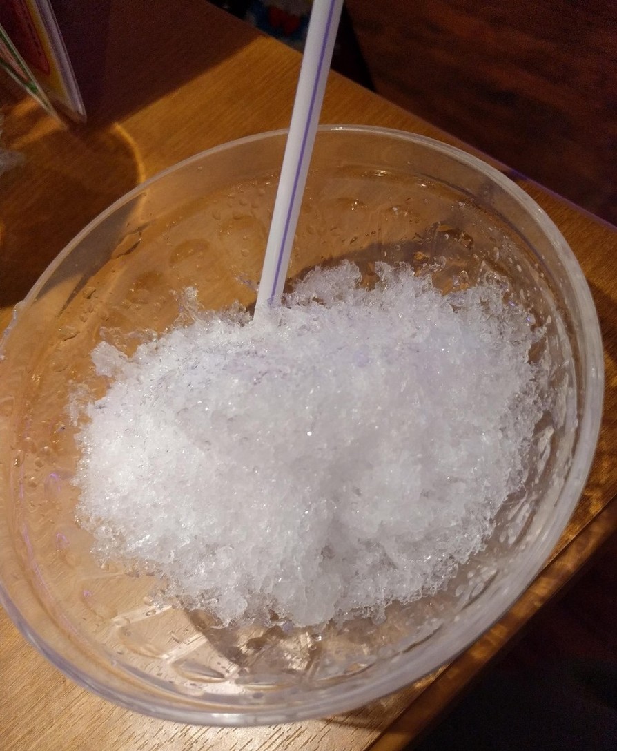 糖質制限★かき氷H2O味（水味）の画像