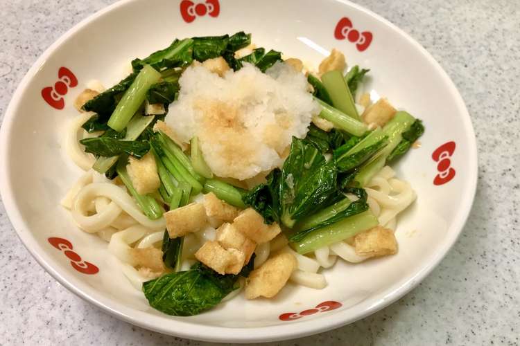 油揚げと小松菜の冷やしうどん レシピ 作り方 By Gunhead クックパッド 簡単おいしいみんなのレシピが352万品