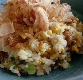 納豆じゃこチャーハン