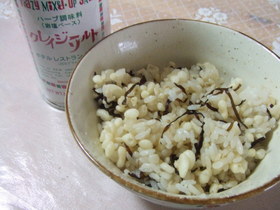 クレイジー★たぬき塩こんぶご飯