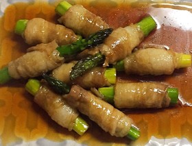 甘辛 アスパラの肉巻き
